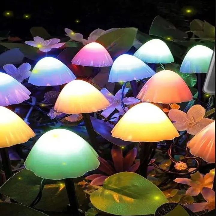 Kochler 12 Led 7 Metre Rengarenk Mantar - Led Işık Bahçe Aydınlatması - Görsel 2