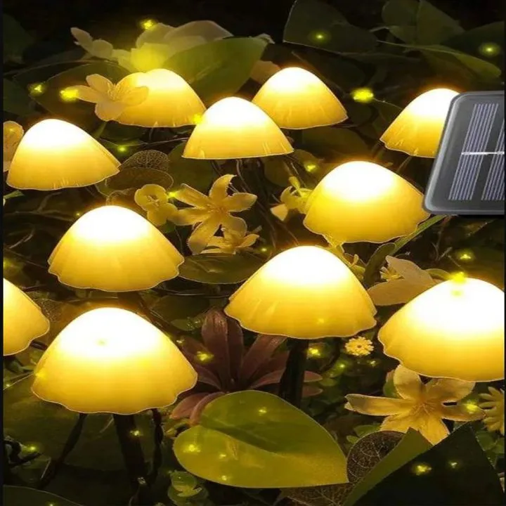 Kochler 12 Led 7 Metre Rengarenk Mantar - Led Işık Bahçe Aydınlatması - Görsel 7