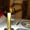 Dekoratif Şarjlı Dokunmatik Led Masa Lambası Usb Kablolu Abajur Ve Gece Lambası Mantar - Görsel 6