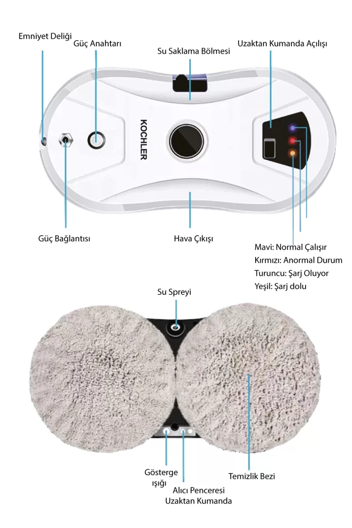 Akıllı Cam Silme Robotu - Vakumlu Cam Silme - Cam Temizleme Robotu - Görsel 7