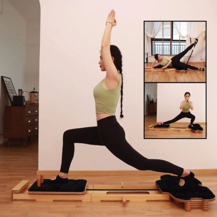 Profesyonel Reformer Pilates Aleti – Ahşap Gövde, Ayarlanabilir Yaylı Sistem - Komple Pilates Seti