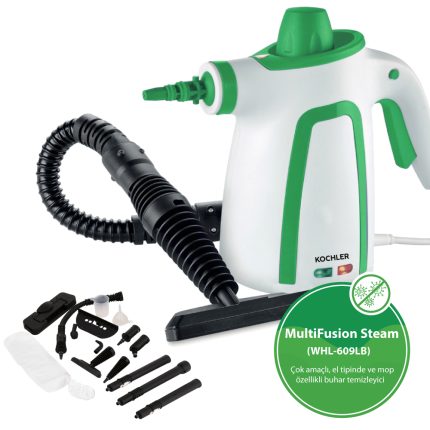 MultiFusion Steam WHL-609LB 2-in-1 Buharlı Temizlik Makinesi – El Tipi ve Mop Özellikli, Çok Amaçlı Temizlik