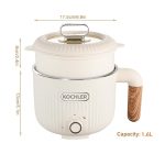 Çok Amaçlı Elektrikli Tencere | 600W | 1.6L | Buharlı ve Yağda Pişirme Özellikli -JJ18B-1 - Görsel 7