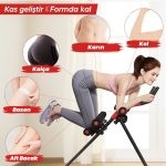 Ev Tipi Spor Aleti | 5 Minutes Shaper Mekik Aleti, Katlanabilir, LCD Ekranlı, Dirençli Karın Bel Aleti - Görsel 2