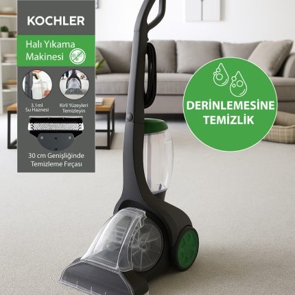 AquaPro VC9390 Halı Yıkama Makinesi – 7m Kablo, Kolay Taşınabilir Tasarım