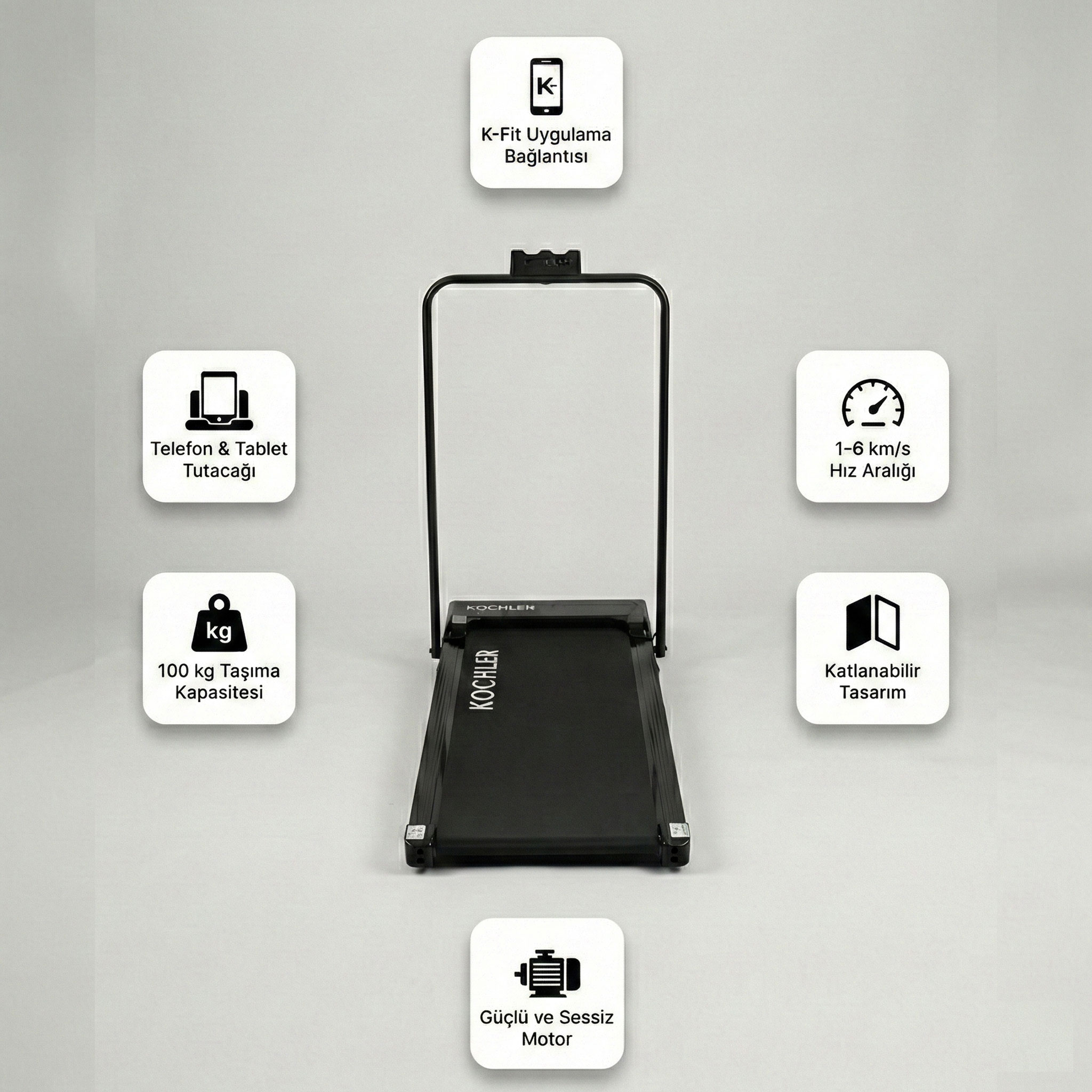 kapak-gorsel-1000x1000 Uygulamalı ve Eğimli Koşu Bandı - Katlanabilir ve Yürüyüş Bandı - Görsel 1