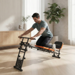 Yeni Nesil Çok Fonksiyonlu Ayarlanabilir Spor Bench Sehpası – Direnç Lastikli, Katlanabilir ve Tekerlekli - Görsel 2