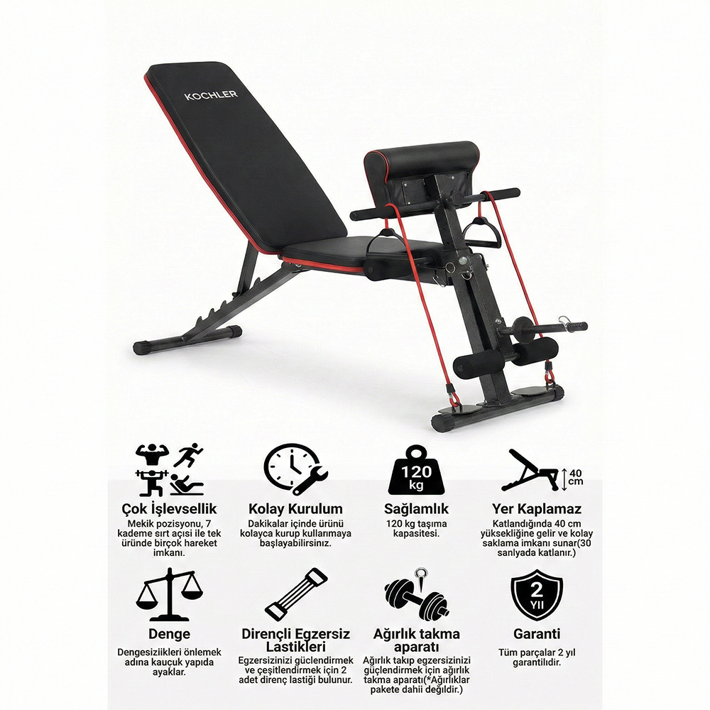 gym-yeni-bench-1000x1000-1.png Çok Fonksiyonlu Egzersiz Sehpası Direnç Lastikli Katlanabilir Bench Sehpası - Görsel 1