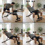 Çok Fonksiyonlu Egzersiz Sehpası Direnç Lastikli Katlanabilir Bench Sehpası - Görsel 6