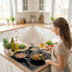 Döküm Yanmaz Yapışmaz 3’lü Tava Seti (20-24-28 cm) - Görsel 2