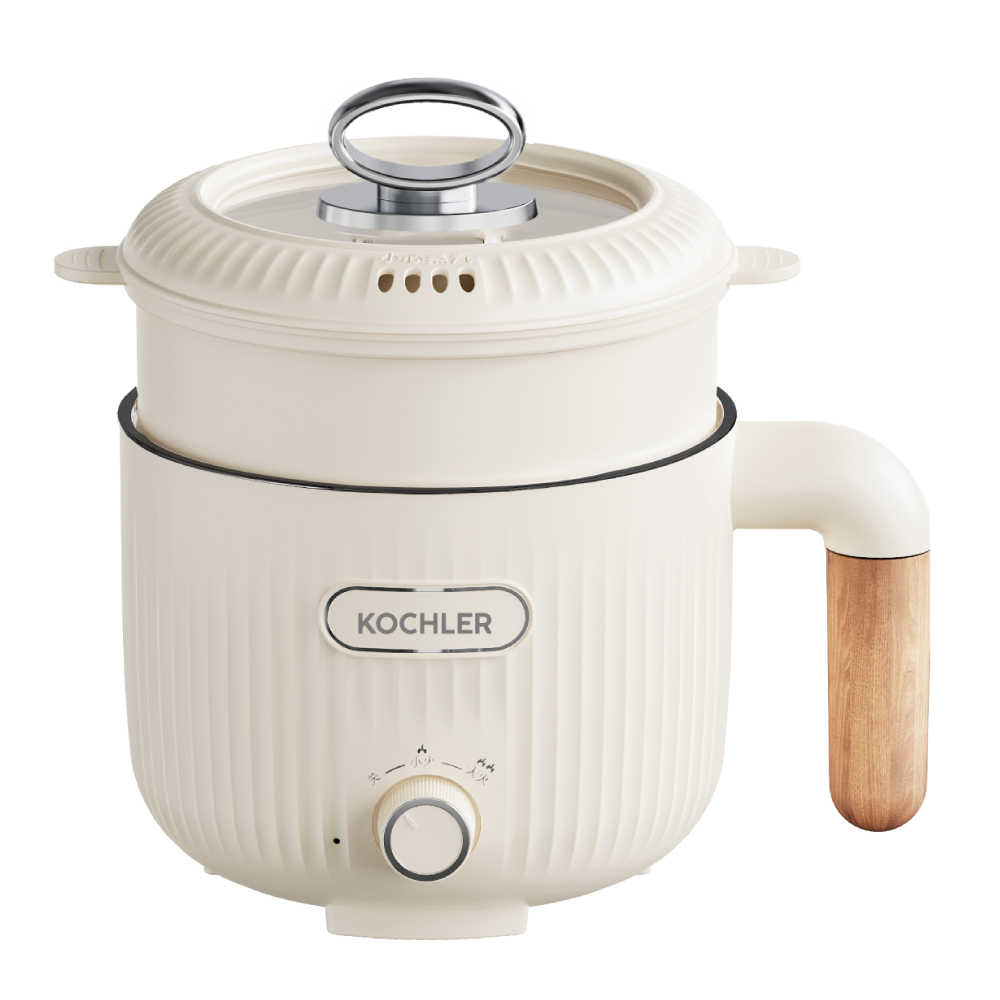 ELEKTRİKLİ-TENCERE-1000 Çok Amaçlı Elektrikli Tencere | 600W | 1.6L | Buharlı ve Yağda Pişirme Özellikli -JJ18B-1 - Görsel 1