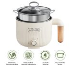 Çok Amaçlı Elektrikli Tencere | 600W | 1.6L | Buharlı ve Yağda Pişirme Özellikli -JJ18B-2 - Görsel 2