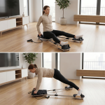 Çok Fonksiyonlu Ahşap Pilates Aleti – 4 Kademeli Dirençli, 20+ Egzersiz, Kaydırmalı Platform Sistemi