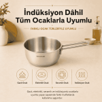 7 Parça Paslanmaz Çelik İndüksiyon Uyumlu Tencere Seti - Görsel 5