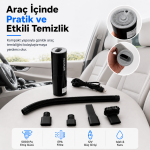 Araç Süpürgesi – 12V Çakmak Girişli, Islak ve Kuru Kullanımlı Kablolu Oto Süpürge