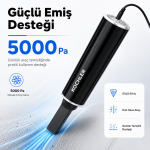 Araç Süpürgesi – 12V Çakmak Girişli, Islak ve Kuru Kullanımlı Kablolu Oto Süpürge - Görsel 3