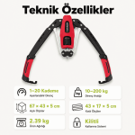 Hidrolik Power Twister – 10-200 kg Ayarlanabilir Dirençli Göğüs ve Kol Egzersiz Aleti - Görsel 6