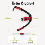 Hidrolik Power Twister – 10-200 kg Ayarlanabilir Dirençli Göğüs ve Kol Egzersiz Aleti - Görsel 4