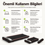 Tam Katlanabilir Yürüyüş Bandı – Uzaktan Kumandalı, Dijital Ekranlı Ev Tipi Koşu Bandı - Görsel 9
