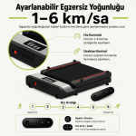 Tam Katlanabilir Yürüyüş Bandı – Uzaktan Kumandalı, Dijital Ekranlı Ev Tipi Koşu Bandı - Görsel 5