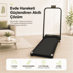 Uzaktan Kumandalı Portatif Eğimli Yürüme ve Koşu Bandı – K-Fit Uygulamalı