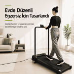 Uzaktan Kumandalı Portatif Eğimli Yürüme ve Koşu Bandı – K-Fit Uygulamalı - Görsel 2