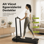 Uzaktan Kumandalı Portatif Eğimli Yürüme ve Koşu Bandı – K-Fit Uygulamalı - Görsel 3