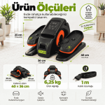 Eliptik Kondisyon Bisikleti - Oturak Kondisyon Bisikleti - Diz Dostu Egzersiz Bisikleti - Görsel 7