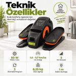 Eliptik Kondisyon Bisikleti - Oturak Kondisyon Bisikleti - Diz Dostu Egzersiz Bisikleti - Görsel 8