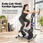 Eliptik Bisiklet – Twister ve Dambıl Setli, Seleli Çok Fonksiyonlu Egzersiz Bisikleti - Görsel 2