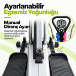 Eliptik Bisiklet – Twister ve Dambıl Setli, Seleli Çok Fonksiyonlu Egzersiz Bisikleti - Görsel 8