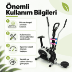 Eliptik Bisiklet – Twister ve Dambıl Setli, Seleli Çok Fonksiyonlu Egzersiz Bisikleti - Görsel 10