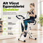 X Bike Tekerlekli 3’ü 1 Arada 16 Kademeli Katlanabilir Kondisyon Bisikleti - Görsel 2