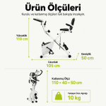 X Bike Tekerlekli 3’ü 1 Arada 16 Kademeli Katlanabilir Kondisyon Bisikleti - Görsel 7