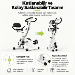 X Bike Tekerlekli 3’ü 1 Arada 16 Kademeli Katlanabilir Kondisyon Bisikleti - Görsel 8