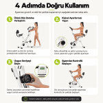 X Bike Tekerlekli 3’ü 1 Arada 16 Kademeli Katlanabilir Kondisyon Bisikleti - Görsel 9
