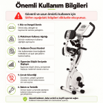 X Bike Tekerlekli 3’ü 1 Arada 16 Kademeli Katlanabilir Kondisyon Bisikleti - Görsel 10