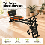 Çok Fonksiyonlu Bench ve Mekik Sehpası – Kayan Platformlu, Direnç Lastikli, Katlanabilir Ev Tipi Spor Aleti