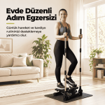 Kollu Stepper Hidrolik Sistemli Dijital Ekranlı Ev Tipi Step Spor Aleti - Görsel 2