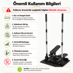 Kollu Stepper Hidrolik Sistemli Dijital Ekranlı Ev Tipi Step Spor Aleti - Görsel 9