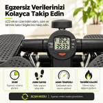 Kollu Stepper Hidrolik Sistemli Dijital Ekranlı Ev Tipi Step Spor Aleti - Görsel 4